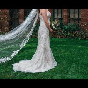 Extra long wedding veil